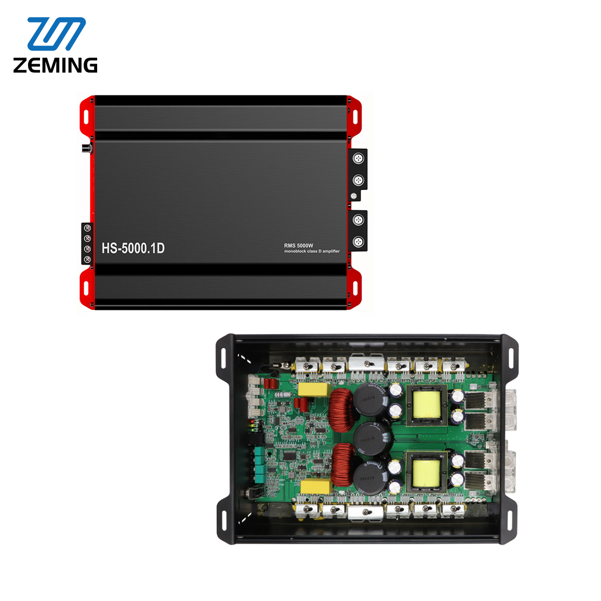 Monoblock Car Amplifier 5000W - Wzmacniacz samochodowy monoblokowy klasy D o