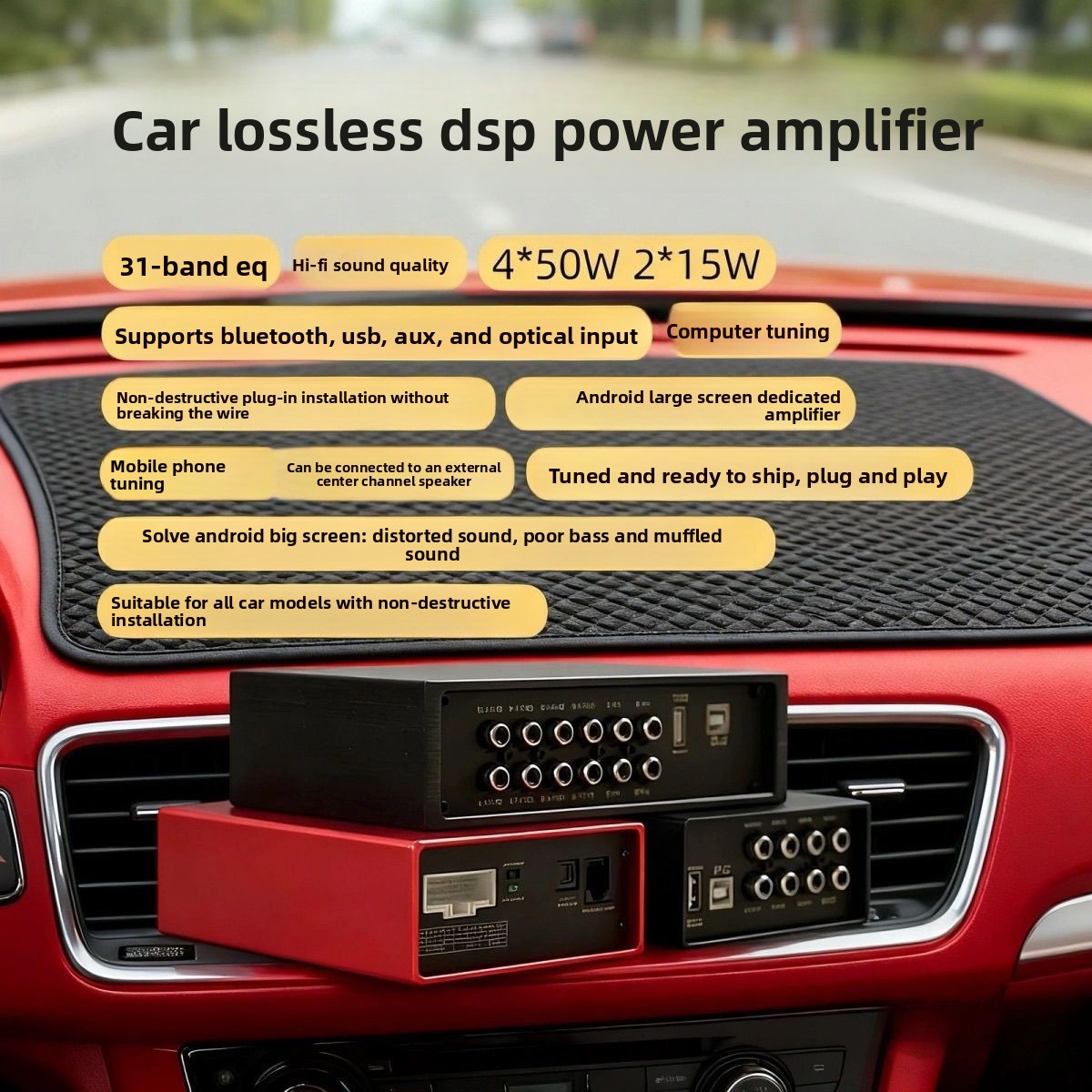 Car Dsp Amplifier 8 Channel - Wzmacniacz samochodowy DSP 4/6/8-kanałowy z 31-pasmowym