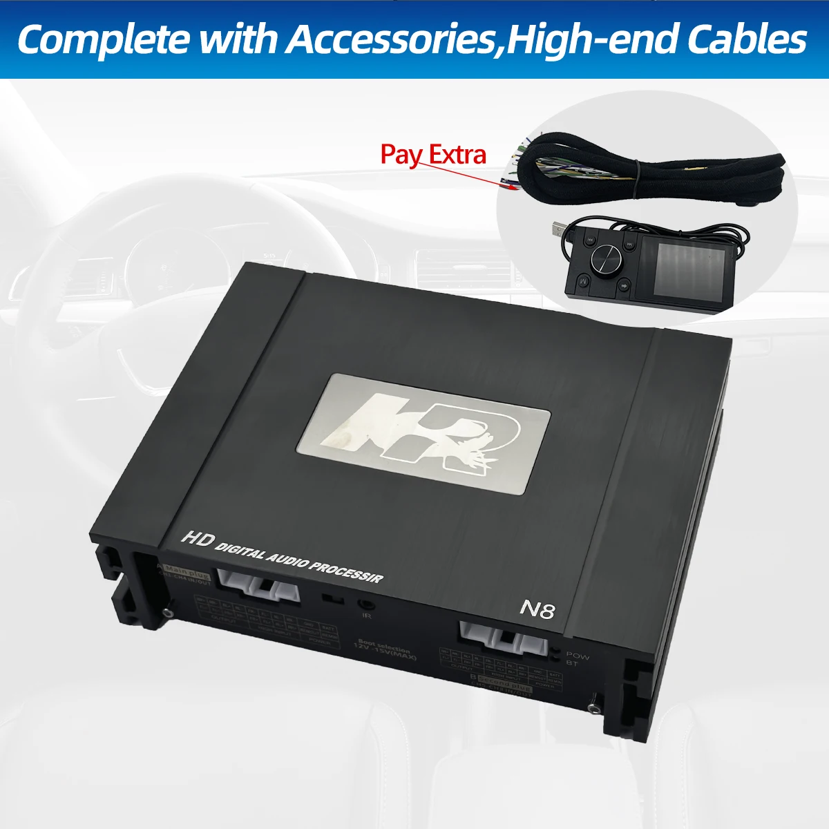 Car Dsp Processor 31 Band Eq - Wzmacniacz samochodowy 2025 Zeming NK-N8, 31
