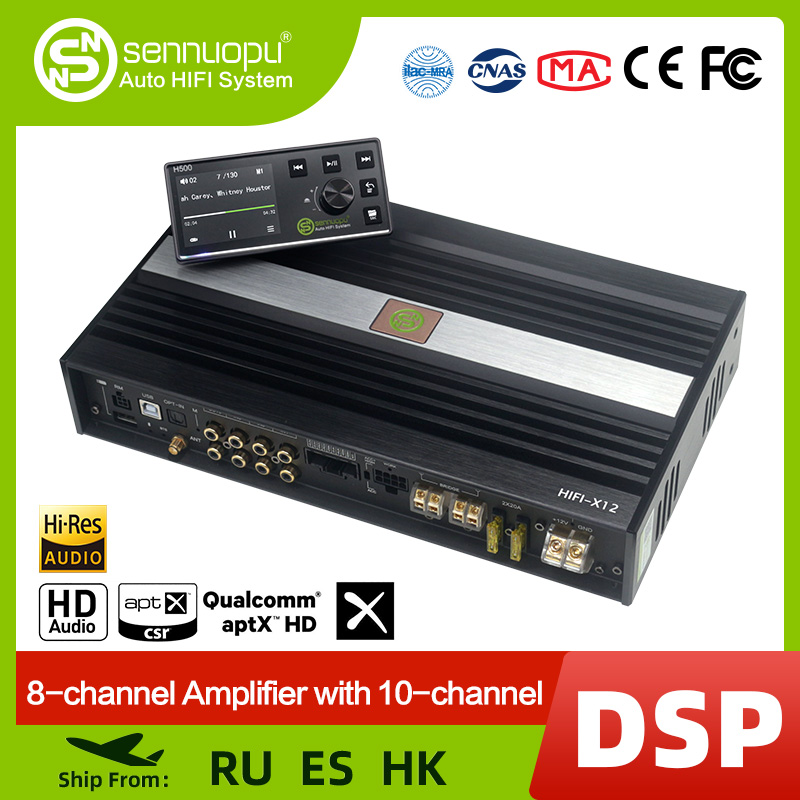 Car Dsp Amplifier 8 Channel - Sennuopu X12 10-kanałowy procesor Dsp Bluetooth