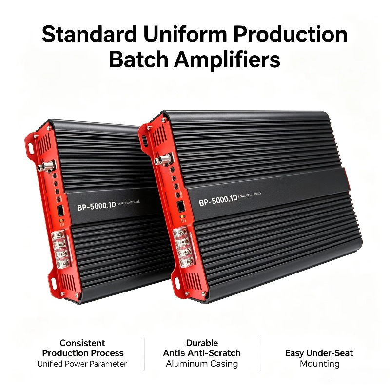 Monoblock Car Amplifier 5000W - Fabrycznie nowy, 2026, 5000W, monoblockowy wzmacniacz