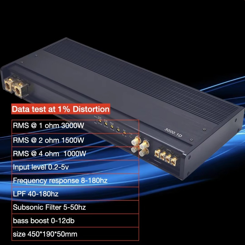 EXAD Choice SQ – wzmacniacz do – Car Subwoofer Amplifier 3000W Rms recenzja i cena