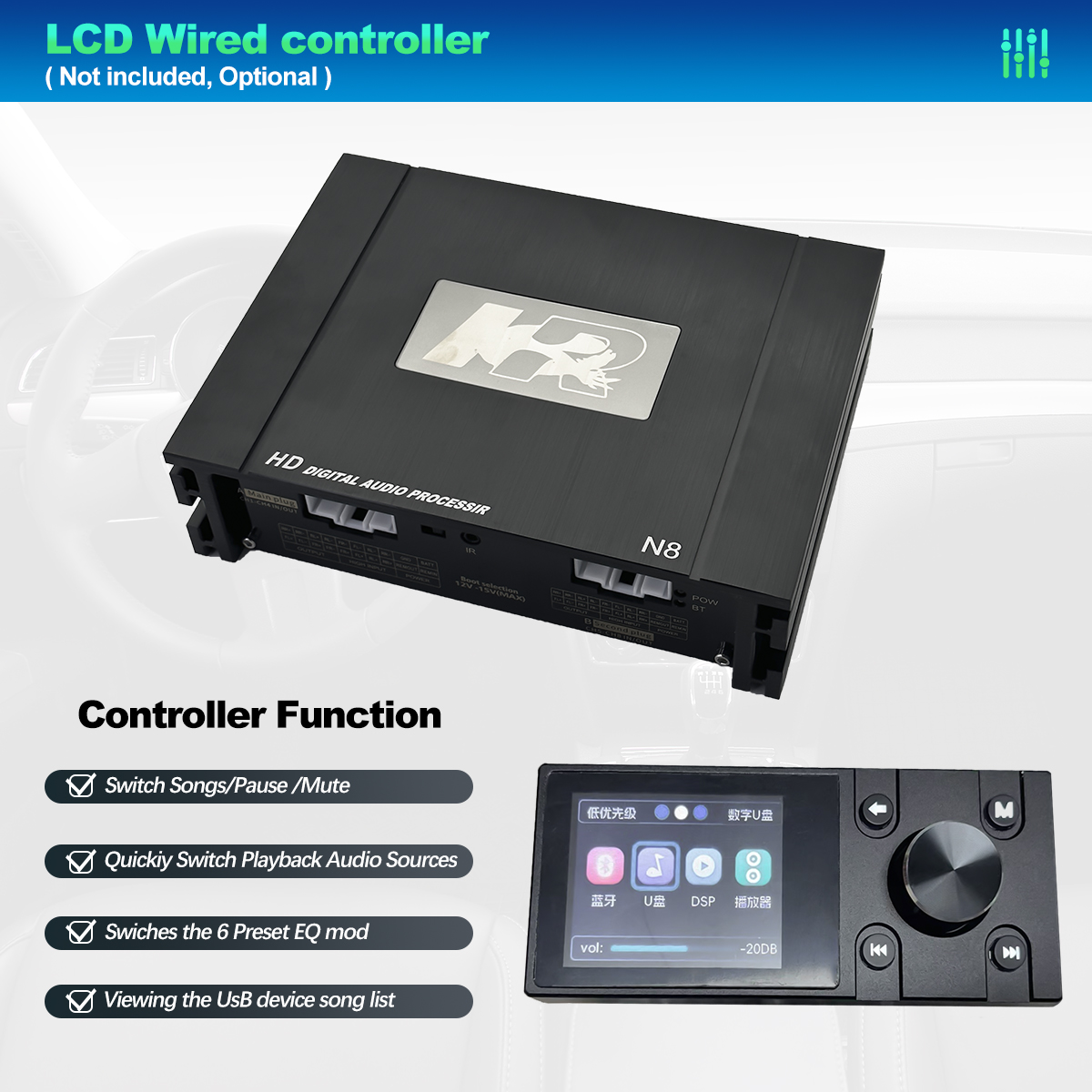 Wzmacniacz samochodowy RMS Pow – Car Dsp Processor 31 Band Eq recenzja i cena