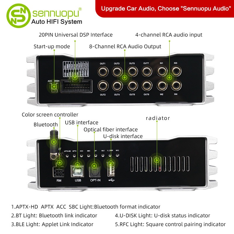 Wzmacniacz samochodowy OEM kla – Car Dsp Amplifier 8 Channel recenzja i cena