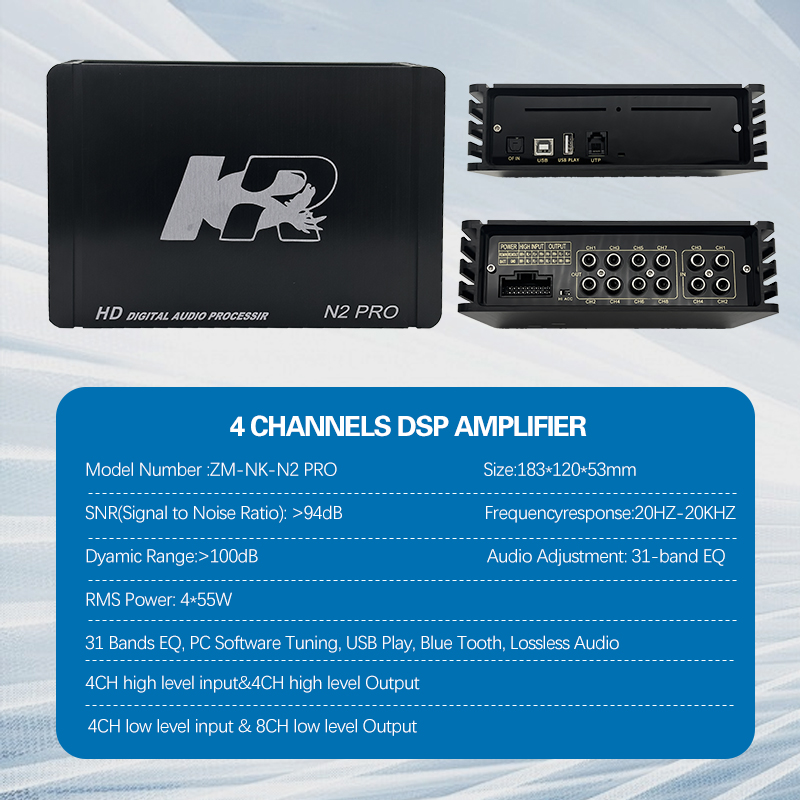 Aluminiowe 31-pasmowe wzmacnia – Car Dsp Processor 31 Band Eq recenzja i cena