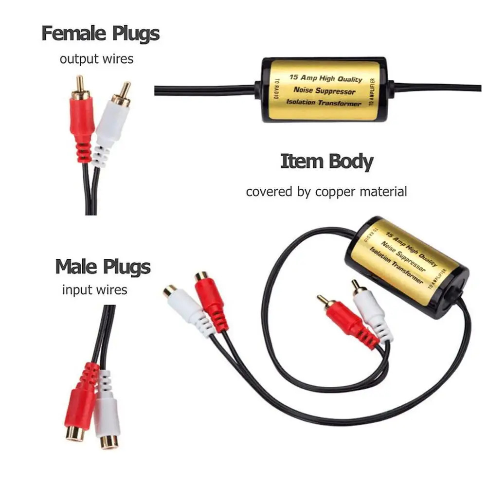 Filtr szumów audio, izolator p – Car Audio Line Output Converter recenzja i cena