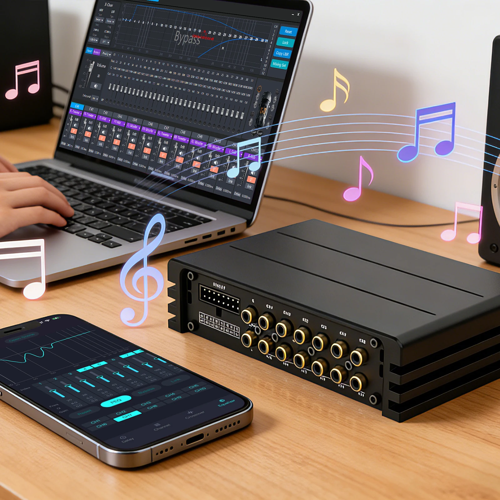 E812.8A – profesjonalny wzmacn – Car Dsp Amplifier 8 Channel recenzja i cena